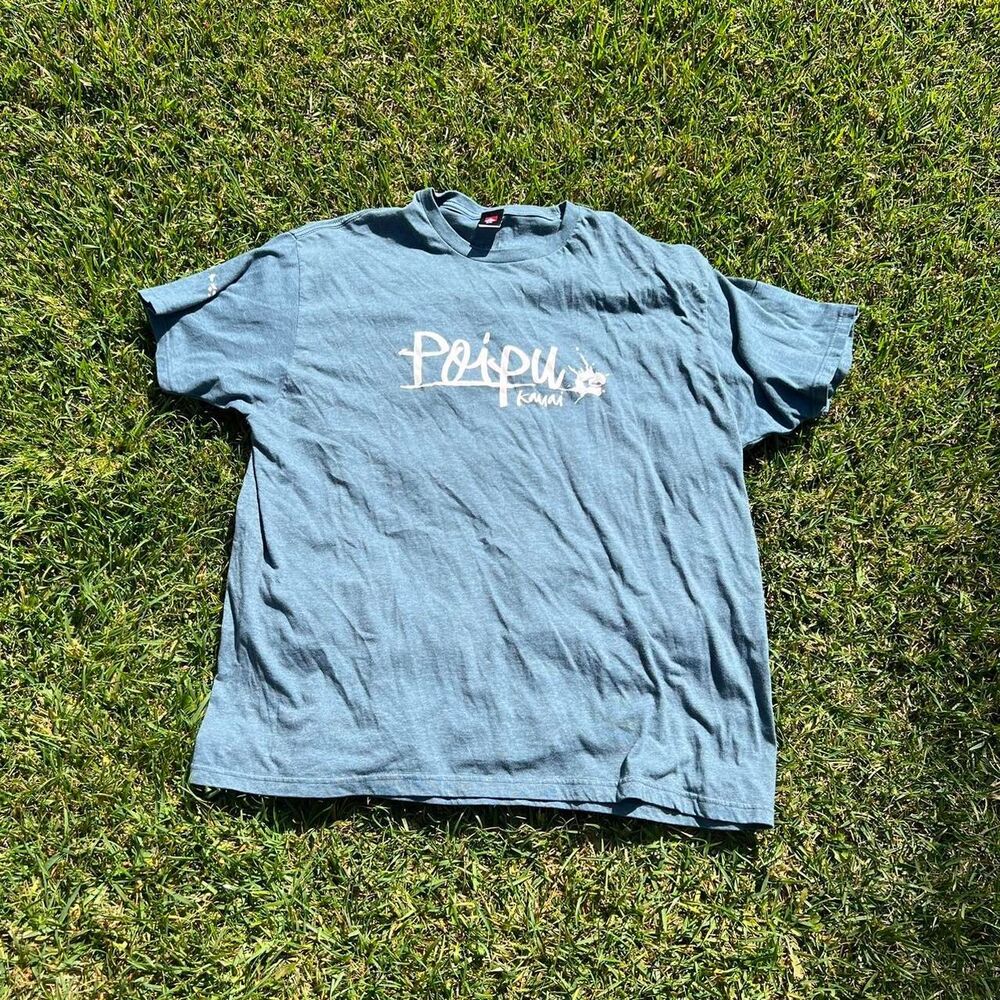 Poipu Kauai landlocked tee 2000s Quiksilver hawaii mens size xxl